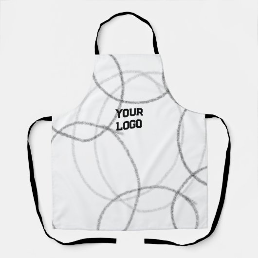 シンプルエレガントカスタムロゴ エプロン (正面)