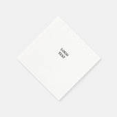 シンプルエレガントカスタムロゴ スタンダードカクテルナプキン (角)