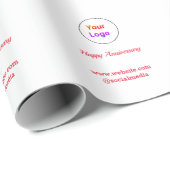 シンプルエレガントカスタムロゴ ラッピングペーパー (ロールコーナー)