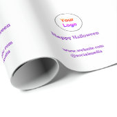 シンプルエレガントカスタムロゴ ラッピングペーパー (ロールコーナー)