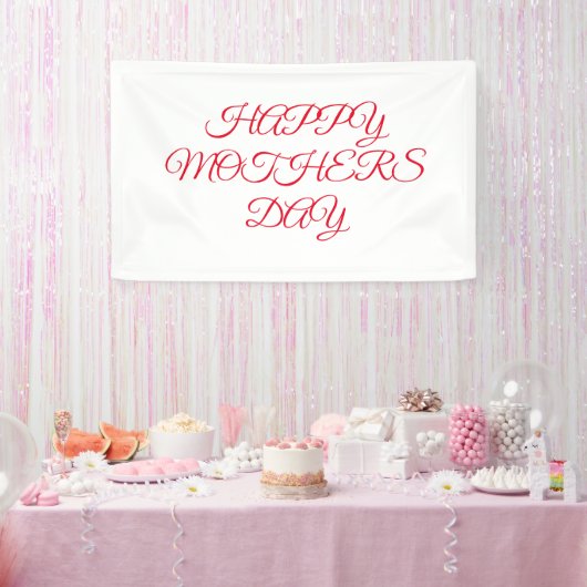 シンプルエレガントカスタムロゴ 横断幕 (パーティー)