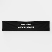 シンプルエレガントカスタムロゴhere会社gギフトラベル 横断幕 (横)