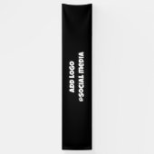 シンプルエレガントカスタムロゴhere会社gギフトラベル 横断幕 (縦)