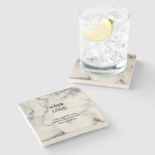 シンプルエレガントカスタム大理石を追加 ストーンコースター (横)