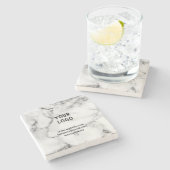 シンプルエレガントカスタム大理石を追加 ストーンコースター (横)