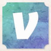 シンプルエレガントカスタム大理石を追加 ペーパーコースター (正面)