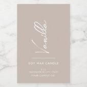 シンプルエレガントキャンドルラベル フードラベル (シングルラベル)