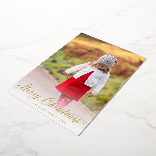 シンプルエレガントクモダンス 箔シーズンカード (回転した状態)