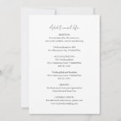 シンプルエレガントクラシックの全結婚体 招待状 (裏面)