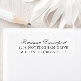 シンプルエレガントクラシック文字 ラベル