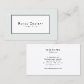 シンプルエレガントクラシック皮気にエステティシャン 名刺 (正面/裏面)