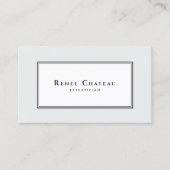 シンプルエレガントクラシック皮気にエステティシャン 名刺 (正面)