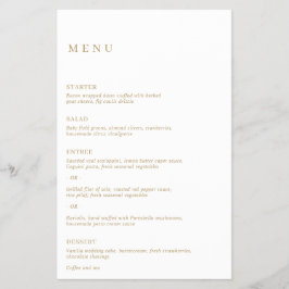 シンプルエレガントクラシック金ゴールドモダン予算結婚ズ チラシ