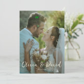 シンプルエレガントクラシックRoman結婚の写真 招待状 (スタンド正面)