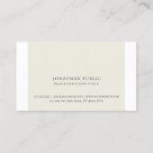 シンプルエレガントクリエイティブプレーンプロフェッショナルモダン 名刺 (裏面)