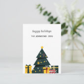 シンプルエレガントクリスマスツリー シーズンカード (スタンド正面)