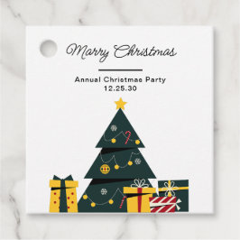 シンプルエレガントクリスマスツリー フェイバータグ