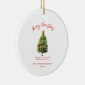 シンプルエレガントクリスマスパイン セラミックオーナメント (右)