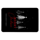 シンプルエレガントクリスマスパイン マグネット (横)