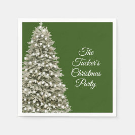 シンプルエレガントクリスマスパーティー スタンダードカクテルナプキン