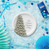 シンプルエレガントクリスマスパーティー ペーパープレート (パーティー)