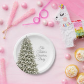 シンプルエレガントクリスマスパーティー ペーパープレート (パーティー)