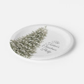 シンプルエレガントクリスマスパーティー ペーパープレート (アングル)