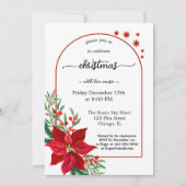 シンプルエレガントクリスマス招待状 招待状 (正面)