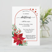 シンプルエレガントクリスマス招待状 招待状 (スタンド正面)