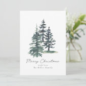 シンプルエレガントクリスマス サンキューカード (スタンド正面)