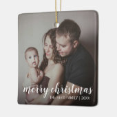 シンプルエレガントクリスマス セラミックオーナメント (左)