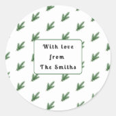 シンプルエレガントクリスマス ラウンドシール (正面)