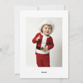 シンプルエレガントクリスマス&祝日用フォトカード シーズンカード (裏面)