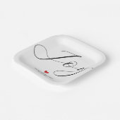 シンプルエレガントクリスマスJOYホリデーパーティー ペーパープレート (傾斜あり)