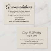 シンプルエレガントクリームズアコデーション エンクロージャーカード (正面/裏面)