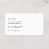 シンプルエレガントクリーンロジスティクス会社 名刺 (裏面)