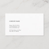 シンプルエレガントクリーンPastelストライプコンサルタント 名刺 (裏面)