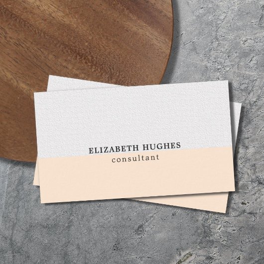 シンプルエレガントクリーンPastelストライプコンサルタント 名刺