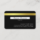 シンプルエレガントクレジットカードスタイル名刺 名刺 (裏面)