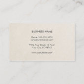 シンプルエレガントクールグレー・コンサルタント 名刺 (裏面)