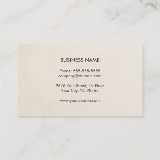 シンプルエレガントクールグレー・コンサルタント 名刺 (裏面)