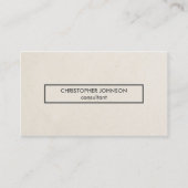 シンプルエレガントクールグレー・コンサルタント 名刺 (正面)