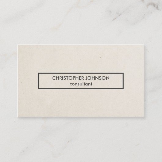 シンプルエレガントクールグレー・コンサルタント 名刺 (正面)