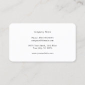 シンプルエレガントグレイフェイクシルバーライン弁護士 名刺 (裏面)