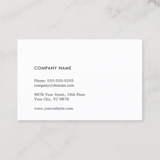 シンプルエレガントグレイフェイクシルバーライン弁護士 名刺 (裏面)