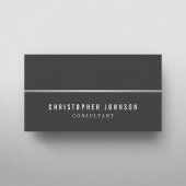 シンプルエレガントグレイフェイクシルバーライン弁護士 名刺