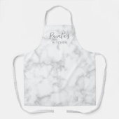 シンプルエレガントグレイ大理石モダン エプロン (正面)