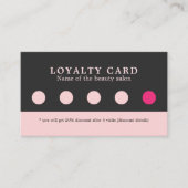 シンプルエレガントグレイ美しいロイヤリティカード ロイヤリティカード (正面)