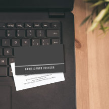 シンプルエレガントグレーフェイクシルバーラインコンサルタント