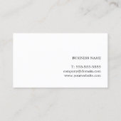 シンプルエレガントグレー・ホワイト・コンサルタント 名刺 (裏面)